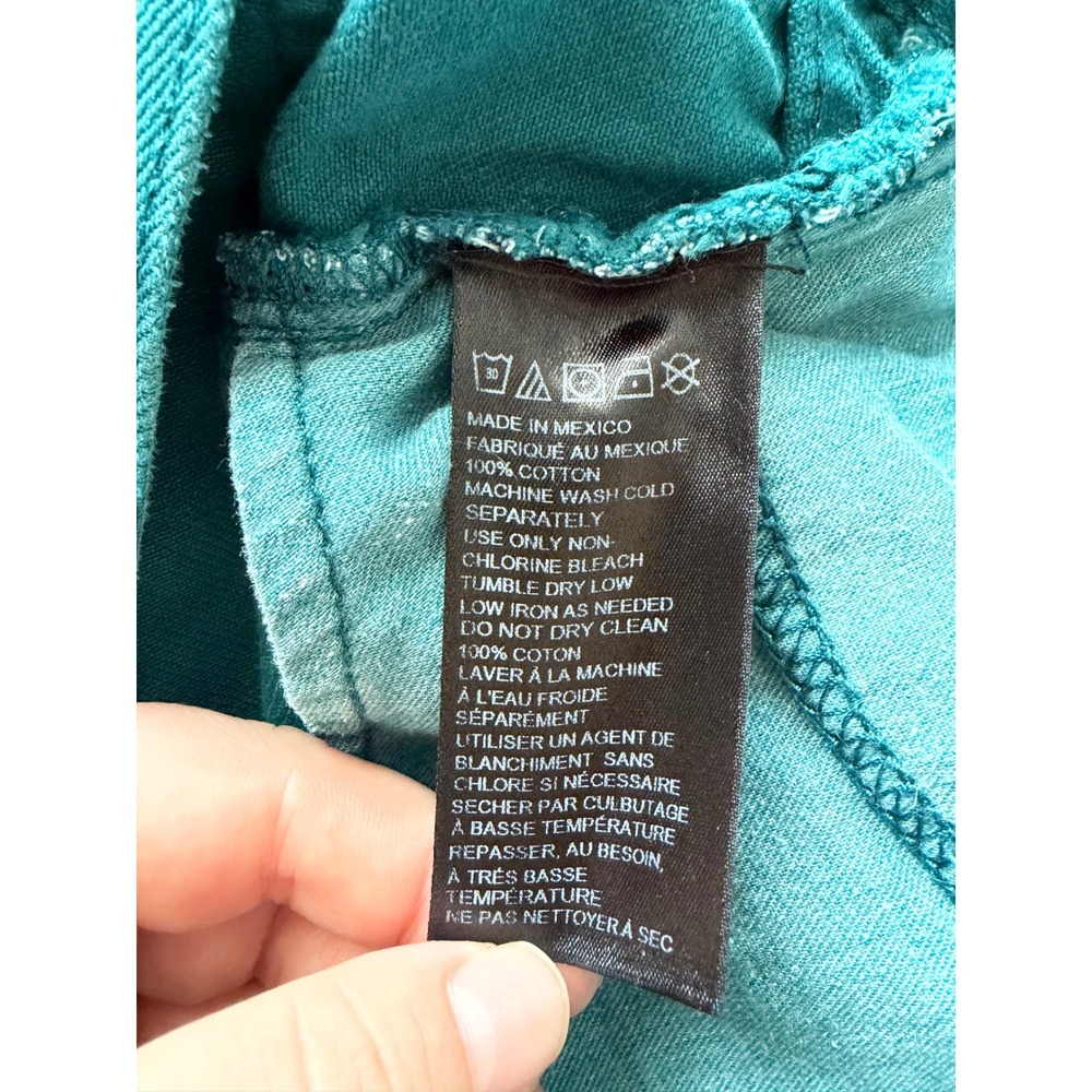 BDG Urban Outfitters Teal Green Mom High-Rise Denim Shorts Size 27 - Picture 4 of 8